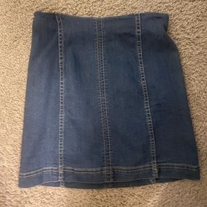 Free people modern femme denim skirt